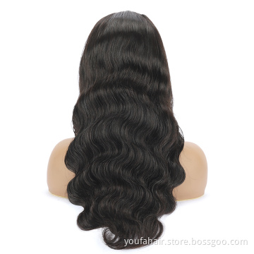 40 Inch High Density 10A Indian Virgin Hair Body Wave Lace Front Long Wig 4x4 5x5 HD Transparent Lace Closure Human Hair Wigs
